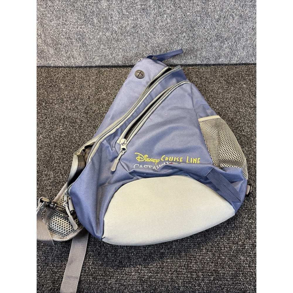 Disney Cruise Line~Castaway Club~Sling/Shouler‎ Bag~Navy/Blue/Gray